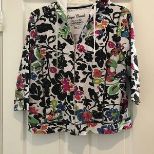 Colorful sweatshirt jacket